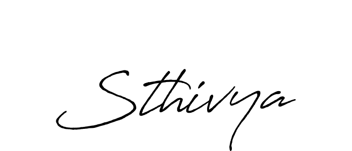 How to make Sthivya signature? Antro_Vectra_Bolder is a professional autograph style. Create handwritten signature for Sthivya name. Sthivya signature style 7 images and pictures png