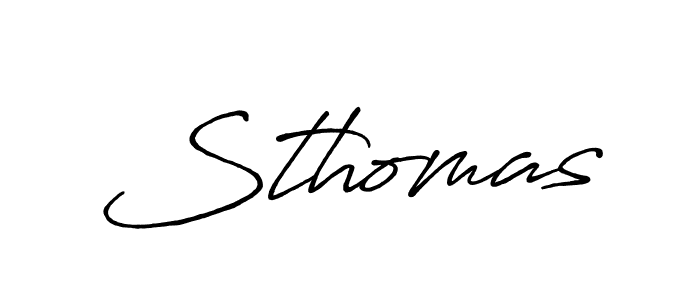 How to make Sthomas name signature. Use Antro_Vectra_Bolder style for creating short signs online. This is the latest handwritten sign. Sthomas signature style 7 images and pictures png