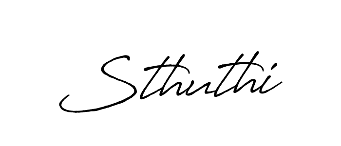 Make a beautiful signature design for name Sthuthi. Use this online signature maker to create a handwritten signature for free. Sthuthi signature style 7 images and pictures png