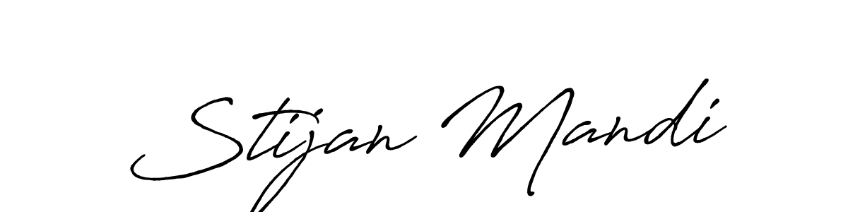 Once you've used our free online signature maker to create your best signature Antro_Vectra_Bolder style, it's time to enjoy all of the benefits that Stijan Mandi name signing documents. Stijan Mandi signature style 7 images and pictures png