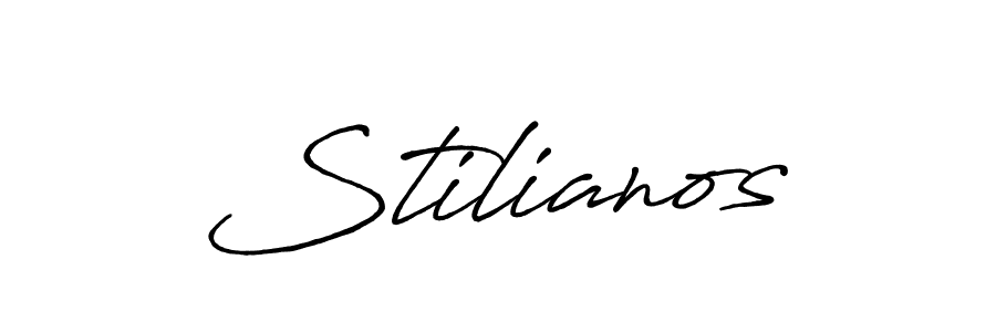 You should practise on your own different ways (Antro_Vectra_Bolder) to write your name (Stilianos) in signature. don't let someone else do it for you. Stilianos signature style 7 images and pictures png