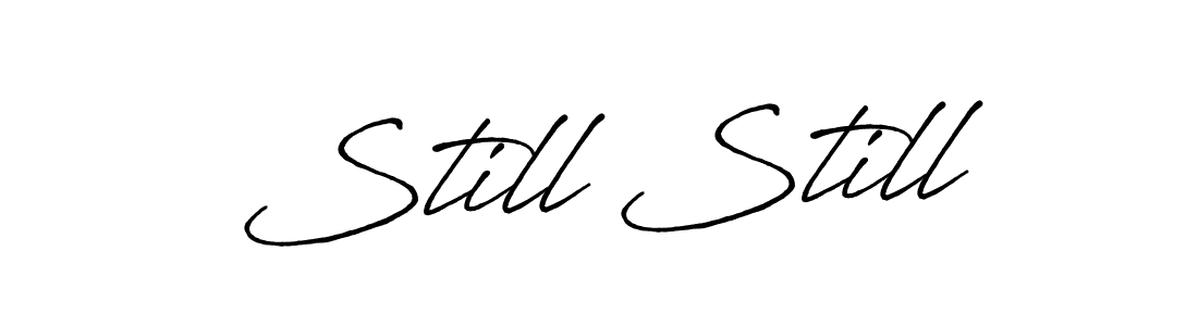 Antro_Vectra_Bolder is a professional signature style that is perfect for those who want to add a touch of class to their signature. It is also a great choice for those who want to make their signature more unique. Get Still Still name to fancy signature for free. Still Still signature style 7 images and pictures png