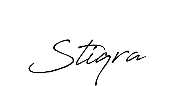 How to make Stiqra name signature. Use Antro_Vectra_Bolder style for creating short signs online. This is the latest handwritten sign. Stiqra signature style 7 images and pictures png