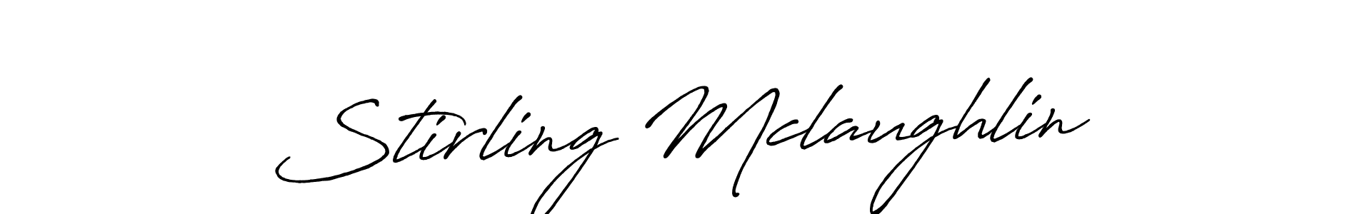 Also we have Stirling Mclaughlin name is the best signature style. Create professional handwritten signature collection using Antro_Vectra_Bolder autograph style. Stirling Mclaughlin signature style 7 images and pictures png