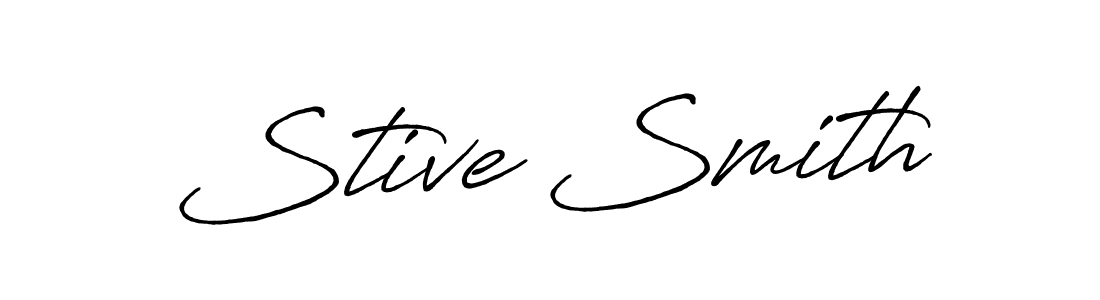 Design your own signature with our free online signature maker. With this signature software, you can create a handwritten (Antro_Vectra_Bolder) signature for name Stive Smith. Stive Smith signature style 7 images and pictures png