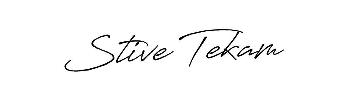 if you are searching for the best signature style for your name Stive Tekam. so please give up your signature search. here we have designed multiple signature styles  using Antro_Vectra_Bolder. Stive Tekam signature style 7 images and pictures png