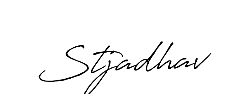 Also You can easily find your signature by using the search form. We will create Stjadhav name handwritten signature images for you free of cost using Antro_Vectra_Bolder sign style. Stjadhav signature style 7 images and pictures png