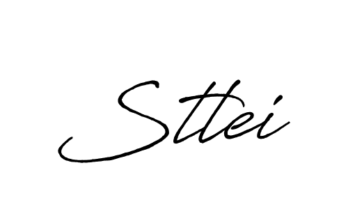 Stlei stylish signature style. Best Handwritten Sign (Antro_Vectra_Bolder) for my name. Handwritten Signature Collection Ideas for my name Stlei. Stlei signature style 7 images and pictures png