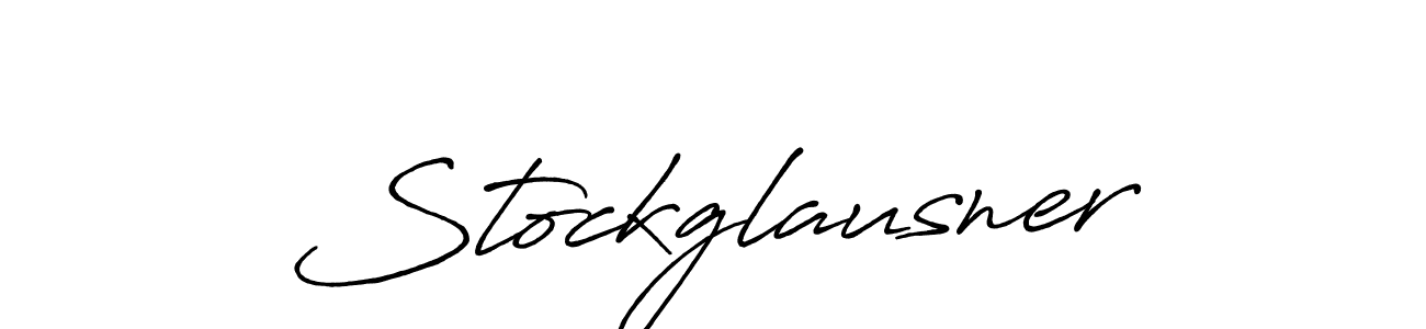 Design your own signature with our free online signature maker. With this signature software, you can create a handwritten (Antro_Vectra_Bolder) signature for name Stockglausner. Stockglausner signature style 7 images and pictures png