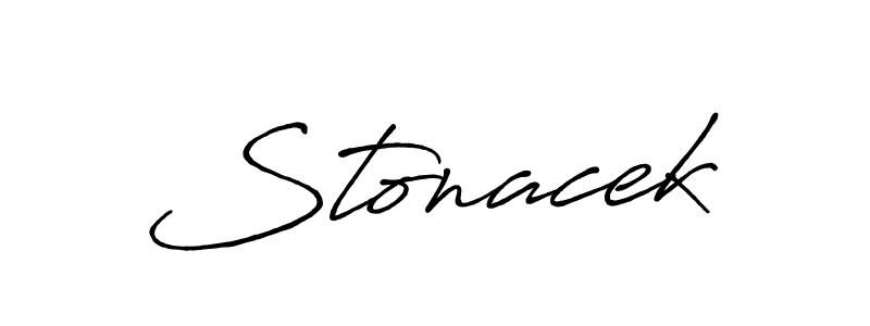 How to make Stonacek name signature. Use Antro_Vectra_Bolder style for creating short signs online. This is the latest handwritten sign. Stonacek signature style 7 images and pictures png