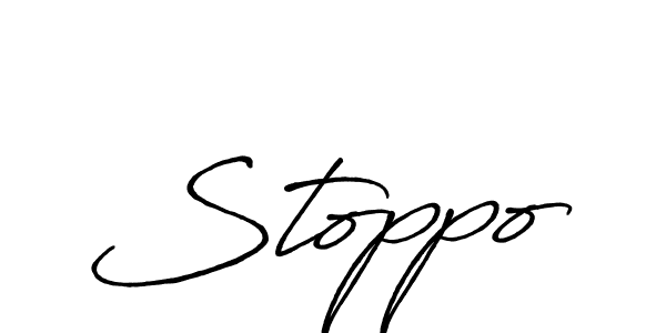 You should practise on your own different ways (Antro_Vectra_Bolder) to write your name (Stoppo) in signature. don't let someone else do it for you. Stoppo signature style 7 images and pictures png