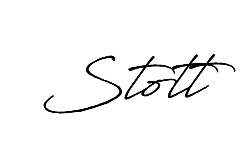 How to make Stott signature? Antro_Vectra_Bolder is a professional autograph style. Create handwritten signature for Stott name. Stott signature style 7 images and pictures png