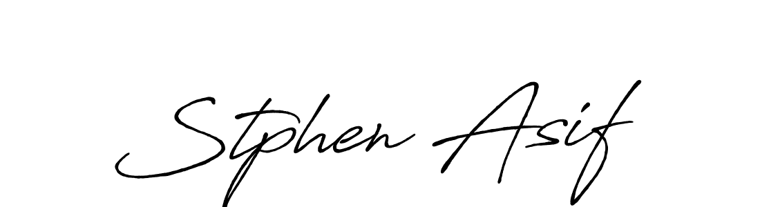 Also You can easily find your signature by using the search form. We will create Stphen Asif name handwritten signature images for you free of cost using Antro_Vectra_Bolder sign style. Stphen Asif signature style 7 images and pictures png