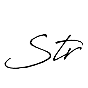 Str stylish signature style. Best Handwritten Sign (Antro_Vectra_Bolder) for my name. Handwritten Signature Collection Ideas for my name Str. Str signature style 7 images and pictures png
