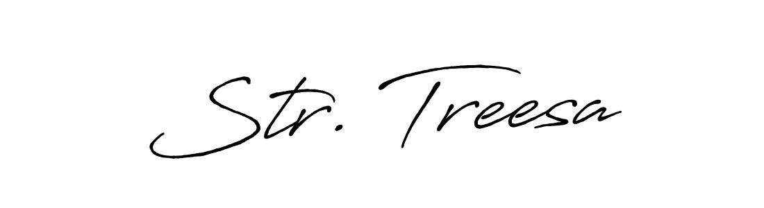 How to Draw Str. Treesa signature style? Antro_Vectra_Bolder is a latest design signature styles for name Str. Treesa. Str. Treesa signature style 7 images and pictures png