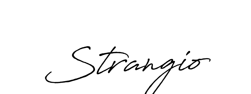 Use a signature maker to create a handwritten signature online. With this signature software, you can design (Antro_Vectra_Bolder) your own signature for name Strangio. Strangio signature style 7 images and pictures png