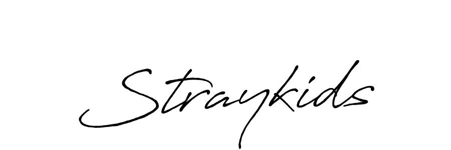 Make a beautiful signature design for name Straykids. With this signature (Antro_Vectra_Bolder) style, you can create a handwritten signature for free. Straykids signature style 7 images and pictures png