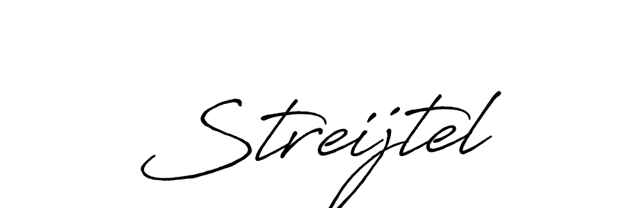 Use a signature maker to create a handwritten signature online. With this signature software, you can design (Antro_Vectra_Bolder) your own signature for name Streijtel. Streijtel signature style 7 images and pictures png