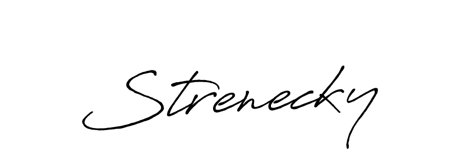 The best way (Antro_Vectra_Bolder) to make a short signature is to pick only two or three words in your name. The name Strenecky include a total of six letters. For converting this name. Strenecky signature style 7 images and pictures png