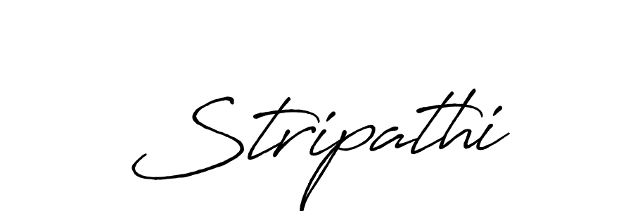How to make Stripathi name signature. Use Antro_Vectra_Bolder style for creating short signs online. This is the latest handwritten sign. Stripathi signature style 7 images and pictures png