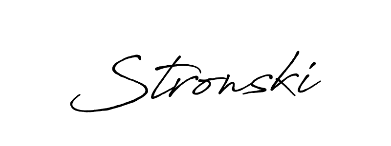 Stronski stylish signature style. Best Handwritten Sign (Antro_Vectra_Bolder) for my name. Handwritten Signature Collection Ideas for my name Stronski. Stronski signature style 7 images and pictures png