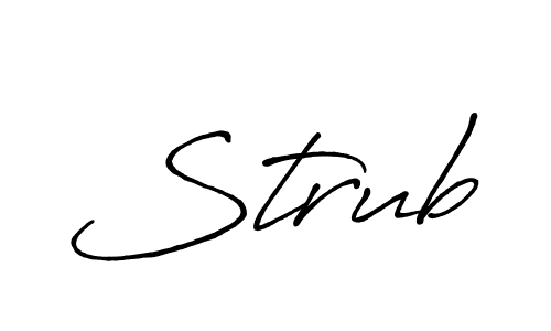 It looks lik you need a new signature style for name Strub. Design unique handwritten (Antro_Vectra_Bolder) signature with our free signature maker in just a few clicks. Strub signature style 7 images and pictures png