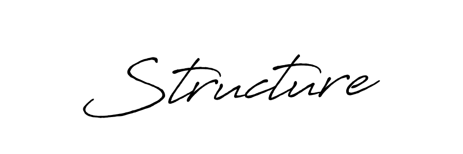 Make a beautiful signature design for name Structure. With this signature (Antro_Vectra_Bolder) style, you can create a handwritten signature for free. Structure signature style 7 images and pictures png
