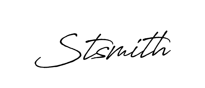 Stsmith stylish signature style. Best Handwritten Sign (Antro_Vectra_Bolder) for my name. Handwritten Signature Collection Ideas for my name Stsmith. Stsmith signature style 7 images and pictures png