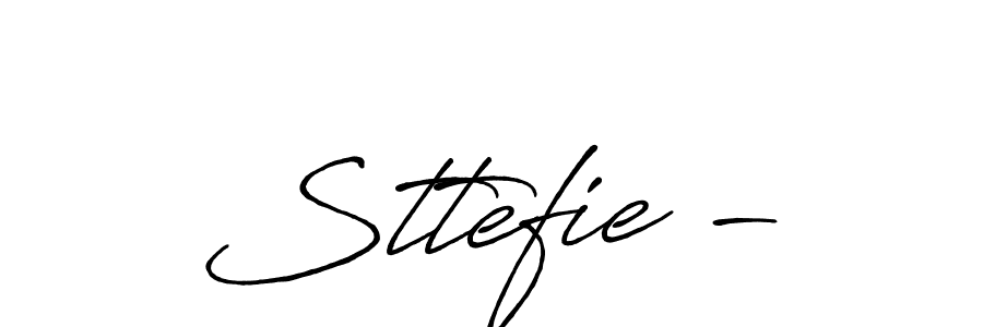 Make a beautiful signature design for name Sttefie -. Use this online signature maker to create a handwritten signature for free. Sttefie - signature style 7 images and pictures png