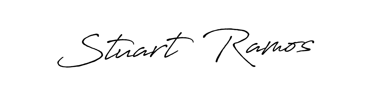 How to make Stuart  Ramos name signature. Use Antro_Vectra_Bolder style for creating short signs online. This is the latest handwritten sign. Stuart  Ramos signature style 7 images and pictures png