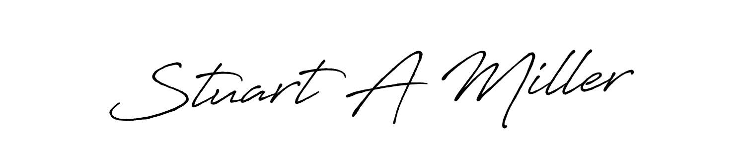 This is the best signature style for the Stuart A Miller name. Also you like these signature font (Antro_Vectra_Bolder). Mix name signature. Stuart A Miller signature style 7 images and pictures png