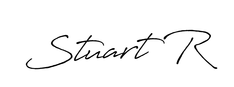 How to make Stuart R signature? Antro_Vectra_Bolder is a professional autograph style. Create handwritten signature for Stuart R name. Stuart R signature style 7 images and pictures png