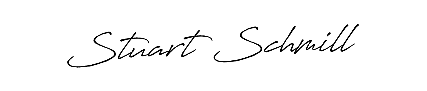 How to make Stuart Schmill name signature. Use Antro_Vectra_Bolder style for creating short signs online. This is the latest handwritten sign. Stuart Schmill signature style 7 images and pictures png