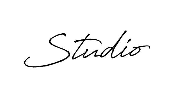 Also we have Studio name is the best signature style. Create professional handwritten signature collection using Antro_Vectra_Bolder autograph style. Studio signature style 7 images and pictures png