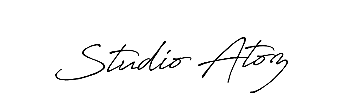 Once you've used our free online signature maker to create your best signature Antro_Vectra_Bolder style, it's time to enjoy all of the benefits that Studio Atoz name signing documents. Studio Atoz signature style 7 images and pictures png