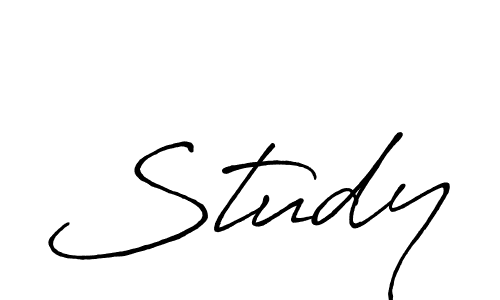 You should practise on your own different ways (Antro_Vectra_Bolder) to write your name (Study) in signature. don't let someone else do it for you. Study signature style 7 images and pictures png