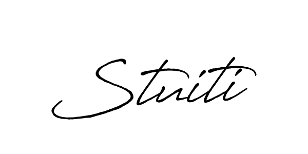 The best way (Antro_Vectra_Bolder) to make a short signature is to pick only two or three words in your name. The name Stuiti include a total of six letters. For converting this name. Stuiti signature style 7 images and pictures png
