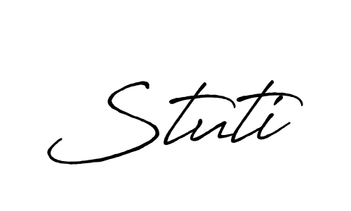 You should practise on your own different ways (Antro_Vectra_Bolder) to write your name (Stuti) in signature. don't let someone else do it for you. Stuti signature style 7 images and pictures png