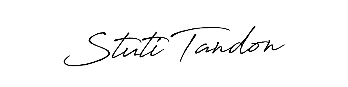 Make a beautiful signature design for name Stuti Tandon. Use this online signature maker to create a handwritten signature for free. Stuti Tandon signature style 7 images and pictures png