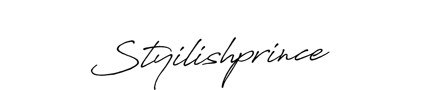 if you are searching for the best signature style for your name Styilishprince. so please give up your signature search. here we have designed multiple signature styles  using Antro_Vectra_Bolder. Styilishprince signature style 7 images and pictures png