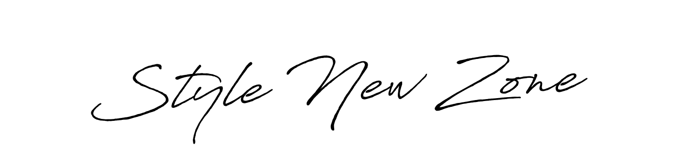 Style New Zone stylish signature style. Best Handwritten Sign (Antro_Vectra_Bolder) for my name. Handwritten Signature Collection Ideas for my name Style New Zone. Style New Zone signature style 7 images and pictures png