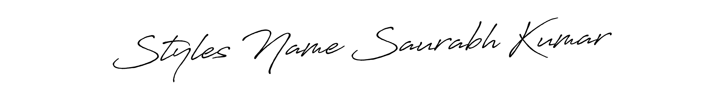 Make a beautiful signature design for name Styles Name Saurabh Kumar. With this signature (Antro_Vectra_Bolder) style, you can create a handwritten signature for free. Styles Name Saurabh Kumar signature style 7 images and pictures png