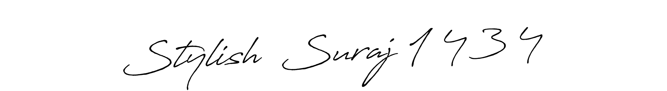 Make a beautiful signature design for name Stylish  Suraj 1 4 3 4. Use this online signature maker to create a handwritten signature for free. Stylish  Suraj 1 4 3 4 signature style 7 images and pictures png