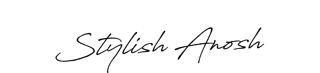 Once you've used our free online signature maker to create your best signature Antro_Vectra_Bolder style, it's time to enjoy all of the benefits that Stylish Anosh name signing documents. Stylish Anosh signature style 7 images and pictures png