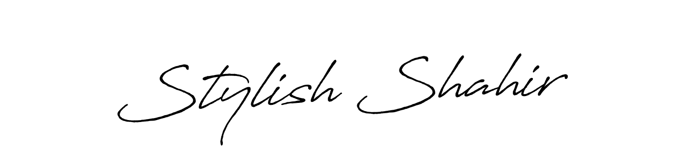 Stylish Shahir stylish signature style. Best Handwritten Sign (Antro_Vectra_Bolder) for my name. Handwritten Signature Collection Ideas for my name Stylish Shahir. Stylish Shahir signature style 7 images and pictures png