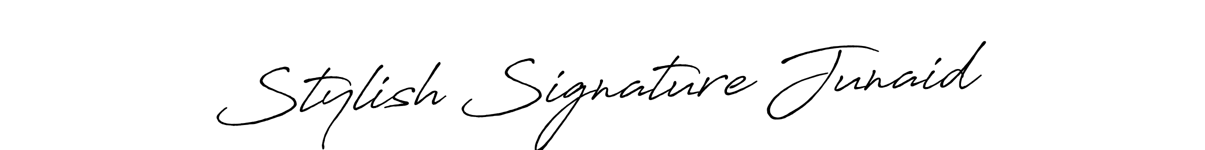 Make a short Stylish Signature Junaid signature style. Manage your documents anywhere anytime using Antro_Vectra_Bolder. Create and add eSignatures, submit forms, share and send files easily. Stylish Signature Junaid signature style 7 images and pictures png