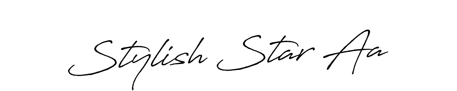 Similarly Antro_Vectra_Bolder is the best handwritten signature design. Signature creator online .You can use it as an online autograph creator for name Stylish Star Aa. Stylish Star Aa signature style 7 images and pictures png