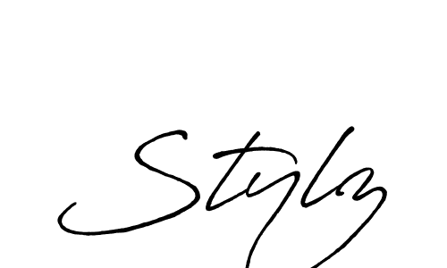 Use a signature maker to create a handwritten signature online. With this signature software, you can design (Antro_Vectra_Bolder) your own signature for name Stylz. Stylz signature style 7 images and pictures png