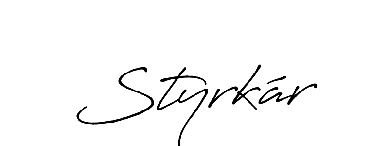 Make a beautiful signature design for name Styrkár. Use this online signature maker to create a handwritten signature for free. Styrkár signature style 7 images and pictures png