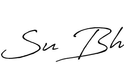 Best and Professional Signature Style for Su Bh. Antro_Vectra_Bolder Best Signature Style Collection. Su Bh signature style 7 images and pictures png